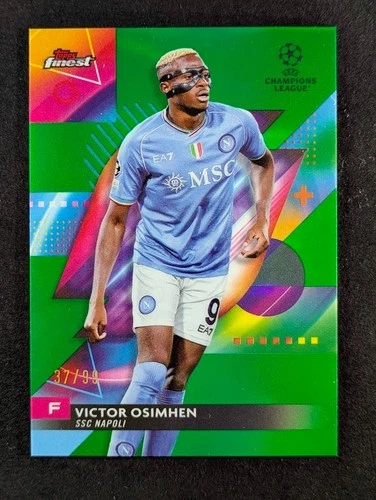 Victor Osimhen 2023 Topps Finest Green Refractor /99