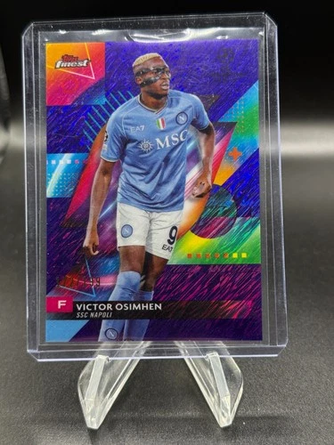 Victor Osimhen 2024 Panini Finest Purple Shimmer Refractor /199