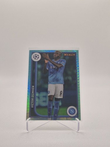 Victor Osimhen 2023 Topps Merlin Chrome Aqua Prism