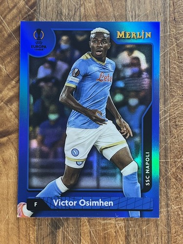 Victor Osimhen 2021 Topps Merlin Chrome Blue /75