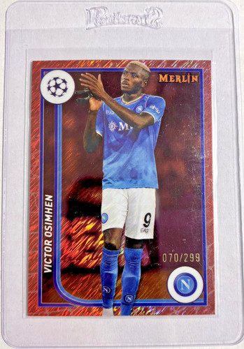 Victor Osimhen 2024 Topps Merlin Chrome Bronze /299