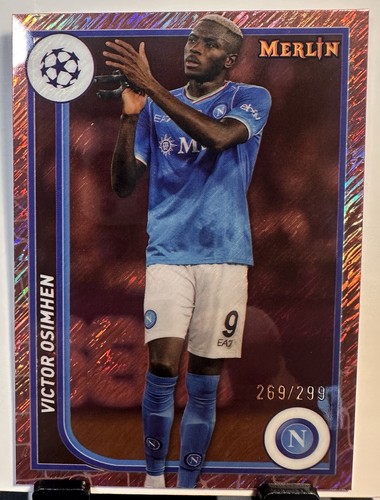 Victor Osimhen 2023 Topps Merlin Chrome Rose Gold