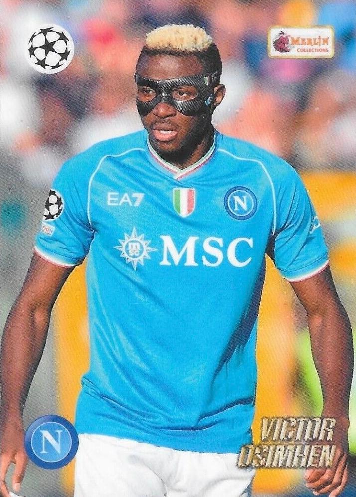 Victor Osimhen 2023 Topps Merlin Heritage UEFA Club Competitions