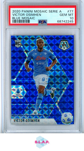 Victor Osimhen 2020 Panini Mosaic Blue