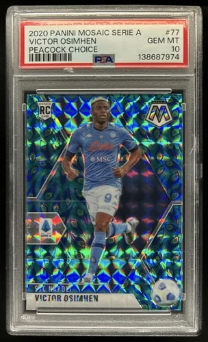 Victor Osimhen 2021 Panini Mosaic Peacock #77