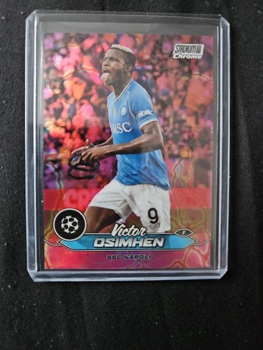 Victor Osimhen 2024 Panini Stadium Club Chrome Pink