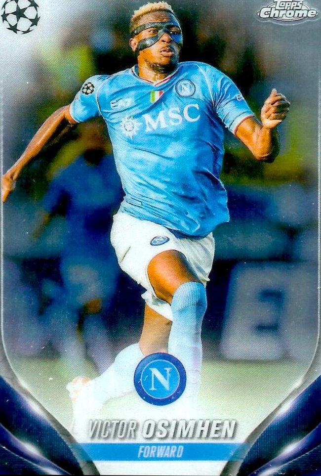Victor Osimhen 2023 Topps Chrome UEFA Club Competitions