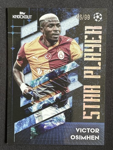 Victor Osimhen 2025 Topps Knockout UCC Blue /99