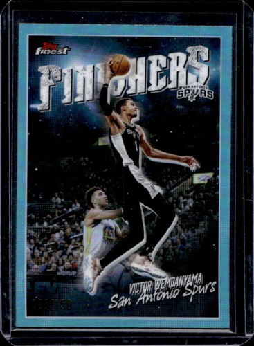 Victor Wembanyama 2025 Topps Finest Sky Blue Refractor /150