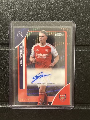Viktor Gyökeres 2026 Topps Chrome Black Wave /10