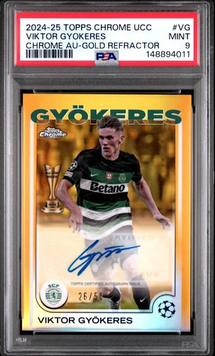 Viktor Gyökeres 2024 Topps Chrome Gold Refractor /50