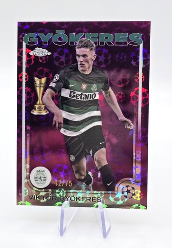 Viktor Gyökeres 2024 Topps Chrome Pink Starball /75