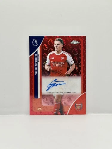 Viktor Gyökeres 2026 Topps Chrome Premier League LogoFractor /5