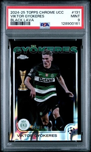 Viktor Gyökeres 2024 Topps Chrome UEFA Black Lava Refractor /10