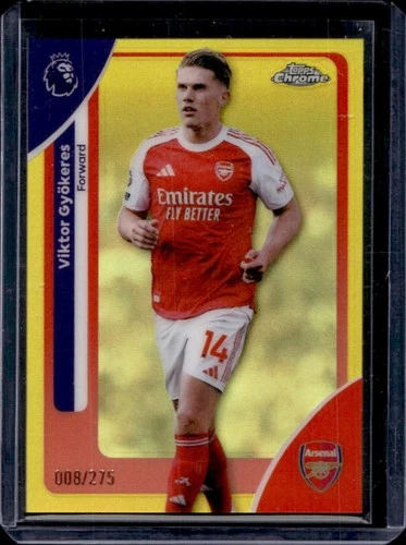 Viktor Gyökeres 2026 Topps Cromo Premier League Refractor Amarillo /275