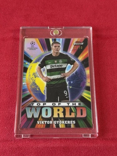 Viktor Gyökeres 2025 Topps Finest Black Refractor /10