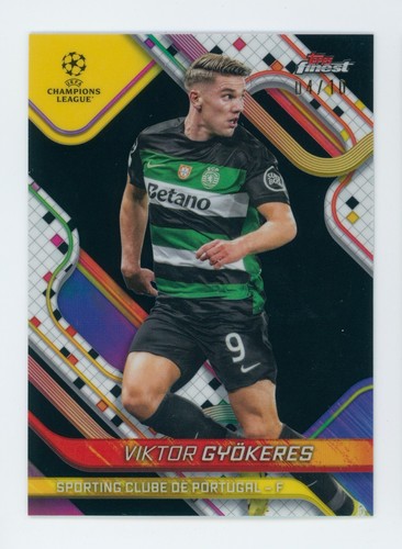 Viktor Gyökeres 2024 Topps Finest Black Refractor /10