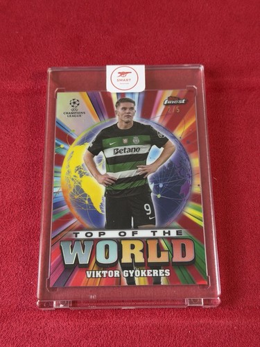 Viktor Gyökeres 2025 Topps Finest Red Refractor /5