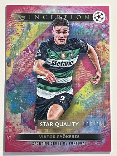 Viktor Gyökeres 2024 Topps Inception UEFA Magenta /150