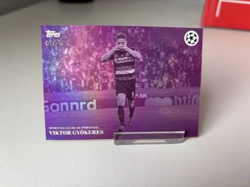 Viktor Gyökeres 2024 Topps Simplicidad UEFA Club Competitions Pink /25