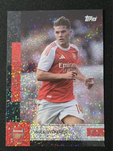 Viktor Gyokeres 2025 Topps Arsenal Team Set Static Foil Sparkle