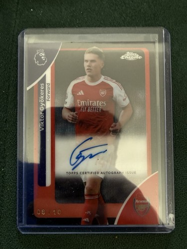 Viktor Gyokeres 2026 Topps Chrome Black Refractor /10