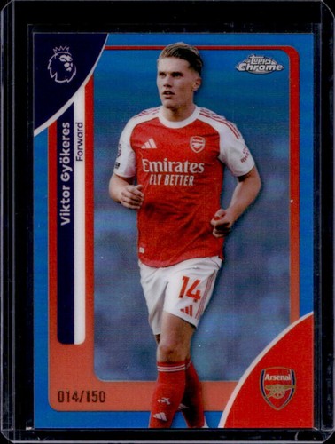Viktor Gyokeres 2026 Topps Chrome Blue Refractor /150