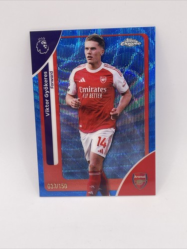 Viktor Gyokeres 2026 Topps Chrome Blue Wave /150