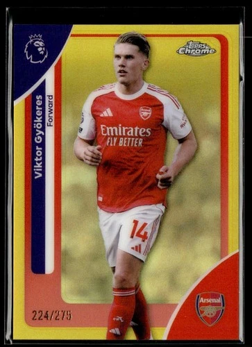 Viktor Gyokeres 2026 Topps Chrome Giallo /275