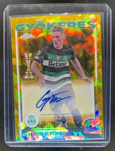 Viktor Gyokeres 2024 Topps Chrome Gold /50