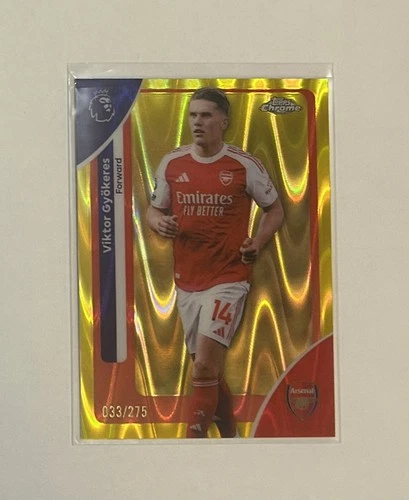 Viktor Gyokeres 2025 Topps Chrome Gold Wave /275