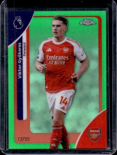 Viktor Gyokeres 2026 Topps Chrome Green Refractor /99