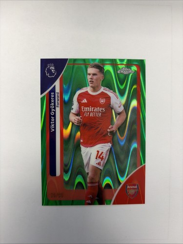 Viktor Gyokeres 2026 Topps Chrome Green Wave /99