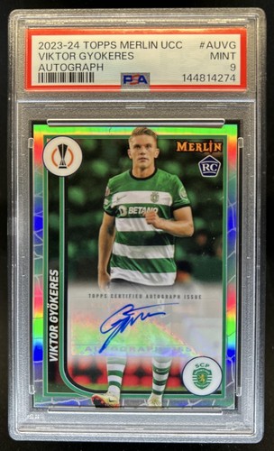 Viktor Gyokeres 2023 Topps Chrome Merlin UEFA