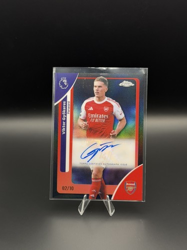 Viktor Gyokeres 2026 Topps Chrome Noir Refractor /10