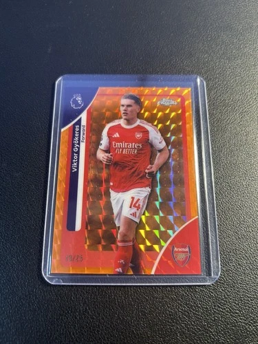 Viktor Gyokeres 2025 Topps Chrome Orange Geometric /25
