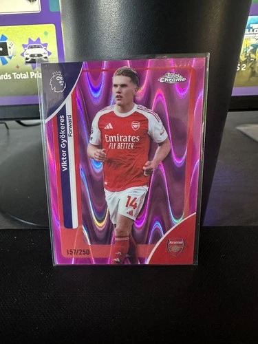 Viktor Gyokeres 2026 Topps Chrome Pink Refractor /250