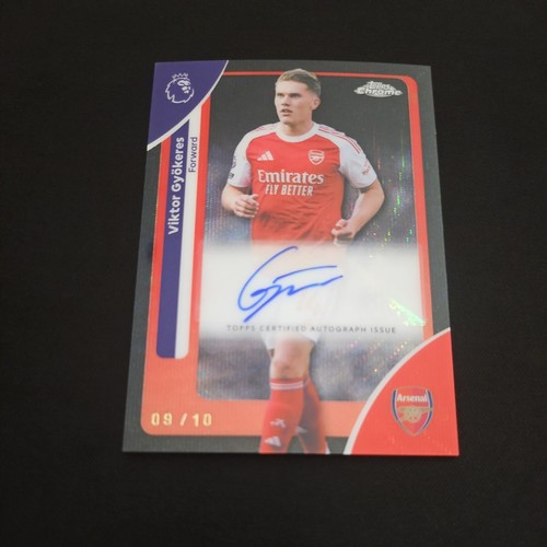 Viktor Gyokeres 2026 Topps Chrome Premier League Black Refractor /10