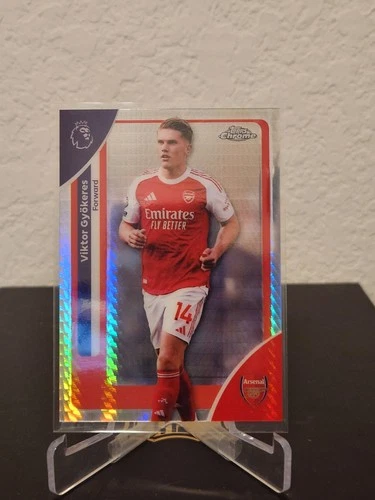 Viktor Gyokeres 2026 Topps Chrome Premier League Prism Refractor
