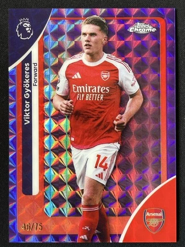 Viktor Gyokeres 2025 Topps Chrome Purple Geometric /75