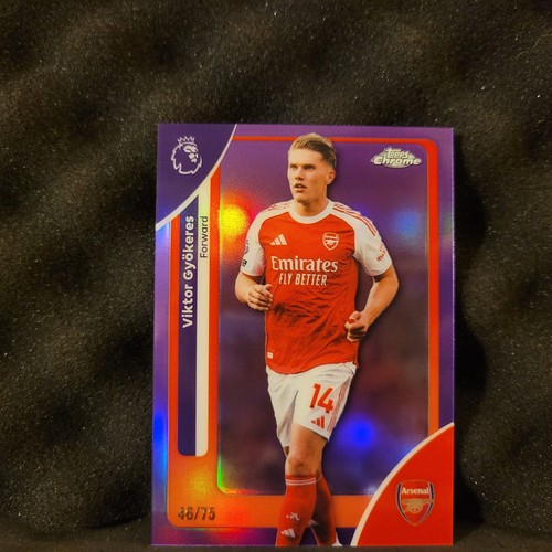 Viktor Gyokeres 2025 Topps Chrome Purple Refractor /75