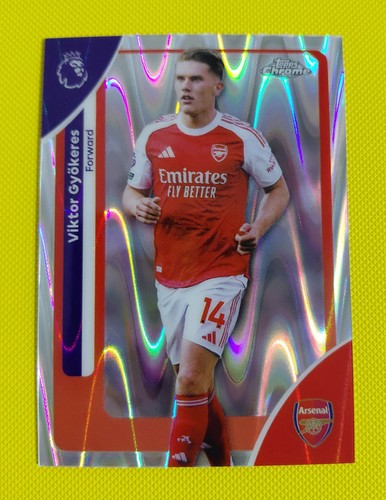 Viktor Gyokeres 2026 Topps Chrome Raywave Refractor