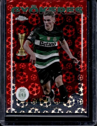 Viktor Gyokeres 2024 Topps Chrome Red Refractor /5