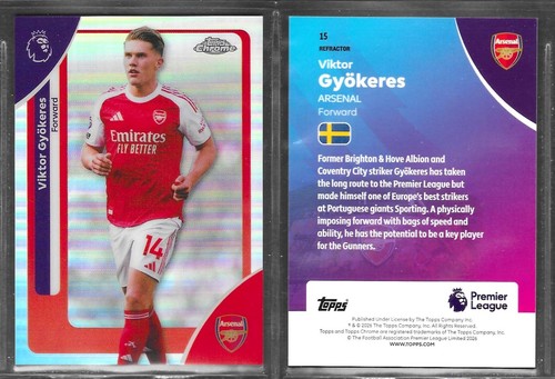 Viktor Gyokeres 2026 Topps Chrome Refractor