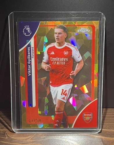 Viktor Gyokeres 2026 Topps Chrome Sapphire Gold /50