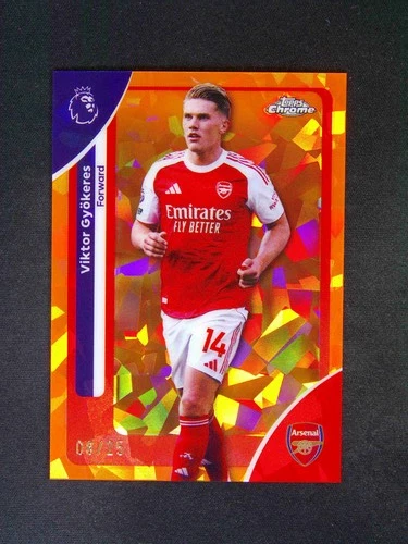 Viktor Gyokeres 2025 Topps Chrome Sapphire Orange /25