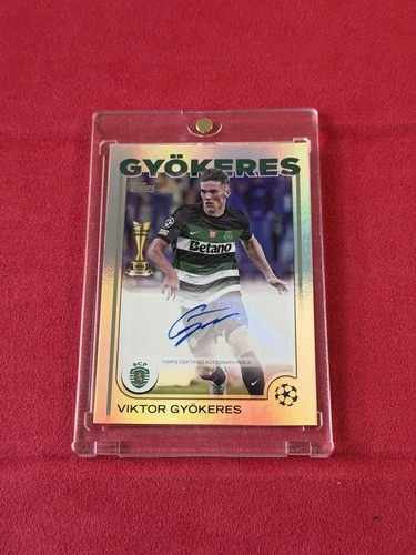 Viktor Gyokeres 2024 Topps Chrome UEFA Refractor