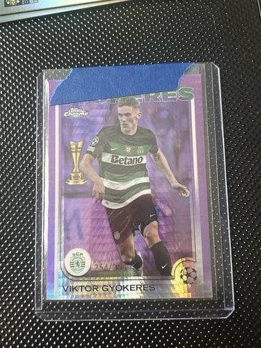 Viktor Gyokeres 2024 Topps Chrome Viola Prisma /299