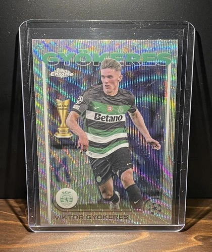 Viktor Gyokeres 2025 Topps Chrome Wave Refractor