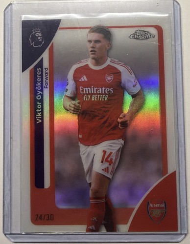 Viktor Gyokeres 2026 Topps Chrome White Refractor /30